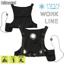 ★送料無料★Liberta「氷撃PLUS」FREEZE TECH 充電式氷嚢ベスト WORK LINE W001 Black LIDEF 電流で冷却する機能搭載...