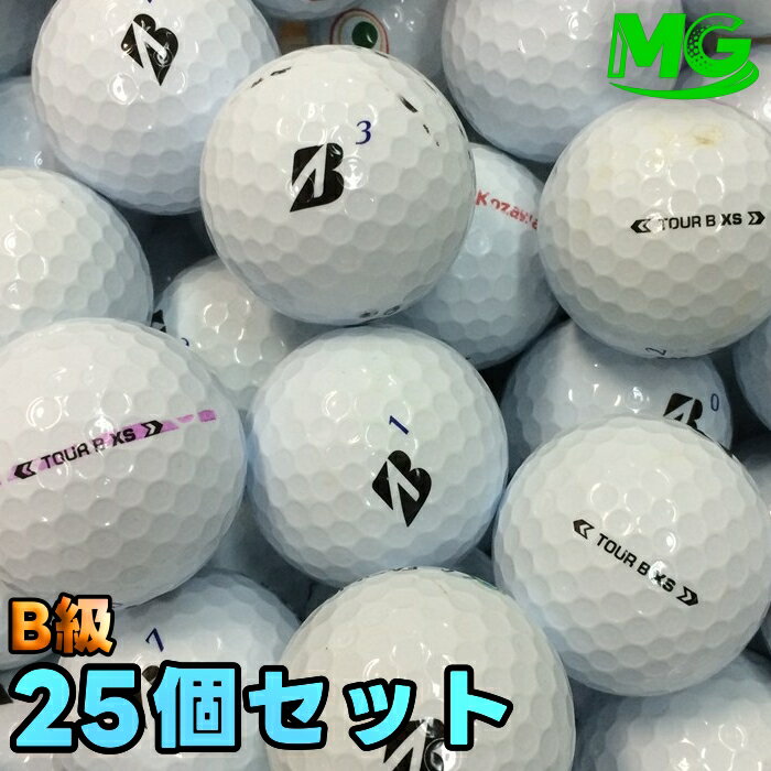 【中古】 B級 ブリヂストン TOUR B XS 2024年モデル ホワイト 25個【ロストボール...
