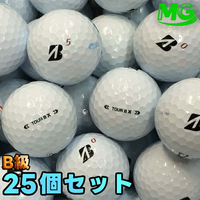 【中古】 B級 ブリヂストン TOUR B X 2024年モデル ホワイト 25個【ロストボール】 22527