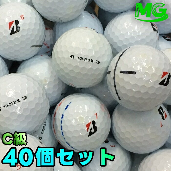 【中古】 C級 ブリヂストン TOUR B X 2024年モデル コーポレート 40個【ロストボール】 22548