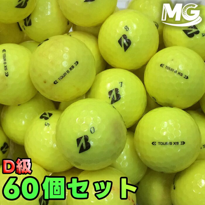 Rakuten - 【中古】 D級 ブリヂストン TOUR B XS 2024年モデル イエロー 60個【ロストボール】 21459