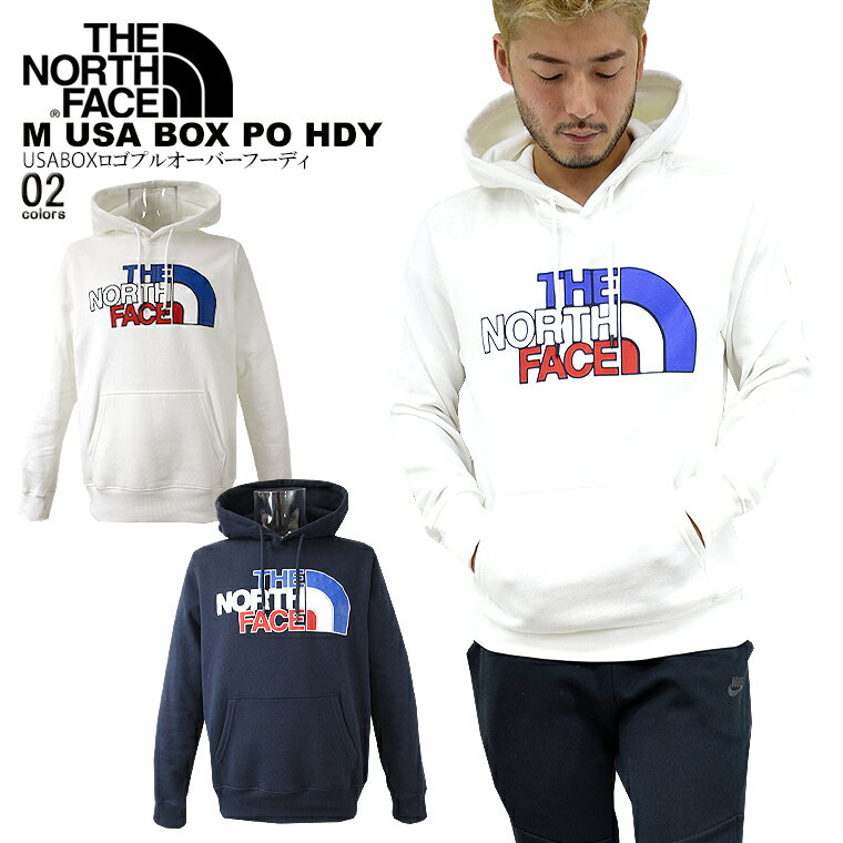 ザ・ノース・フェイス パーカー メンズ THE NORTH FACE ノースフェイスUSABOXロゴプルオーバーフーディnorth/m/newUSモデル アメカジM USA BOX PO HDY 裏起毛 ユニセックススウェット パーカー 星柄【税込3,980円以上で送料無料】【即納/あす楽】