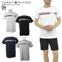 TOMMY HILFIGER トミーヒルフィガーCORP SPLITプリントTシャツtommy/m/newUSモデル アメカジ クルーネック半袖 ストライプ【新作先行販売】【ネコポス】【送料無料】【メール便】【代引不可】【即納】！TOMMY−MW0MW16592−