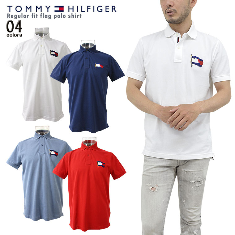 TOMMY HILFIGER トミーヒルフィガーレギュラーフィットフラッグポロシャツtommy/m/newアメカジ ゴルフウェア スポーティ 半袖【父の日】【ネコポス】【送料無料】【メール便】【代引不可】【即納】！TOMMY−MW0MW17784−