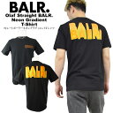 BALR. ボーラーストレートボーラーネオングラディエントTシャツOlaf Straight BALR.. Neon Gradient T-Shirt ユニセックス【clearance sale限定】【CLOSE OUT SALE限定】【ネコポス】【送料無料】【メール便】【代引不可】【即納】