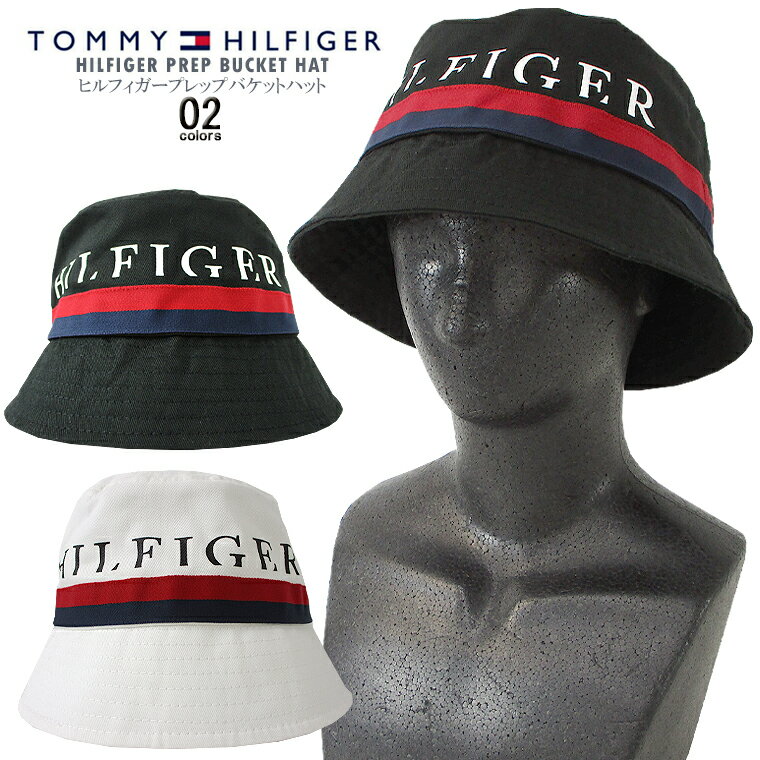 TOMMY HILFIGER トミーヒルフィガーヒルフィガープレップバケットハットtommy/m/newHILFIGER PREP BUCKET HAT 帽子オールシーズン ユニセックス 男女兼用プリント【CLOSE OUT SALE限定】【CLEARANCE SALE限定】【メール便】【代引不可】