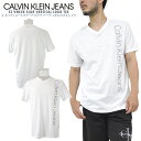 CALVIN KLEIN JEANS カルバン・クラインジーンズVネックショートスリーブスラブバーティカルロゴTシャツSS VNECK SLUB VERTICAL LOGO TEE【clearance sale限定】【CLOSE OUT SALE限定】【ネコポス】【送料無料】【メール便】【代引不可】