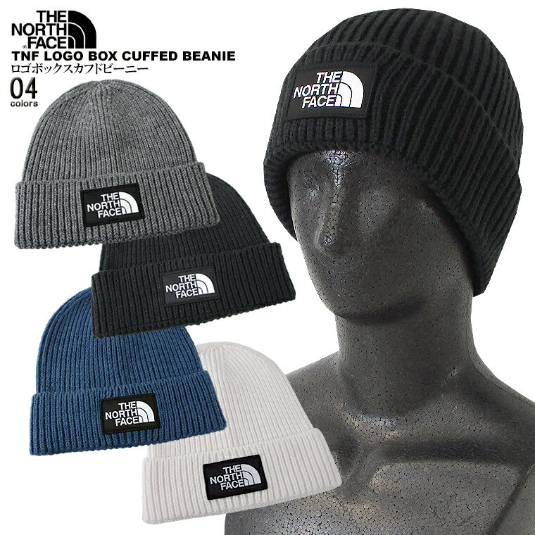 THE NORTH FACE ノースフェイスロゴボックスカフドビーニーnorth/m/newUSモデル アメカジTNF LOGO BOX CUFFED BEANIE帽子 ユニセックス プレゼント ニット帽男女兼用 小物 雑貨【送料無料】【メール便】【代引不可】【即納】