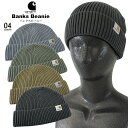 カーハート ニット帽 レディース carhartt カーハート WORK IN PROGRESSバンクスビーニーcarhartt/m/new ニットCAP Cロゴ ニット帽Banks Beanieぼうし レディースニット帽リブ編 5ゲージ 浅め Carhartt WIP【送料無料】【メール便】【ネコポス配送】【代引不可】【即納】