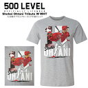 500 LEVEL/500レベル大谷翔平プリントクルーネック半袖TシャツMLBロサンゼルス・エンゼルス Shohei Ohtani Tribute W WHT ユニセックスメンズTシャツ クルーネックT