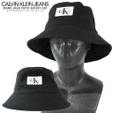 CALVIN KLEIN JEANS カルバン・クライン・ジーンズモノグラムロゴパッチバケットハットck/m/newMONO LOGO PATCH BUCKET HAT帽子 ぼうし ユニセックス 男女兼用シンプル CKハット【clearance sale限定【CLOSE OUT SALE限定】【メール便】