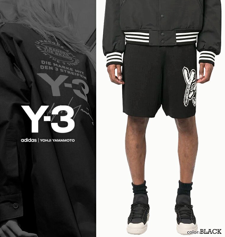 Y-3 ワイスリーブラッシュロゴニットショートパンツニットパンツLOGO KNT SHORT ヨージ・ヤマモト アディダス短パン ショーパン ショーツ男女兼用 ユニセックス【送料無料】【メール便】【clearance sale限定】【CLOSE OUT SALE限定】【即納】
