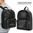 CALVIN KLEIN JEANS カルバン・クライン・ジーンズモノグラムソフトキャンパスバックパックck/m/newMONOGRAM SOFT CAMPUS BP40リュック 鞄 シンプル A4エコレザー タブレット収納可 かばん【税込3,980円以上で送料無料】【即納/あす楽】