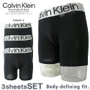 CALVIN KLEIN カルバン・クライン3ピースコットンストレッチボクサーパンツ3 Pack Cotton Boxer BriefUSモデル 前閉じ メンズ...