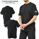 CALVIN KLEIN JEANS カルバン・クライン・ジーンズモノグラムロゴバッチワッフル半袖TシャツBADGE WAFFLE TEEメンズTシャツ 半TEE スリーブバッジ サマーシャツユニセックス 男女兼用【送料無料】【メール便】【代引不可】【即納】