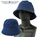 TOMMY HILFIGER トミーヒルフィガーシグネチャーデニムバケットハットSIGNATURE DENIM BUCKET HAT アメカジ 帽子コットン ユ...