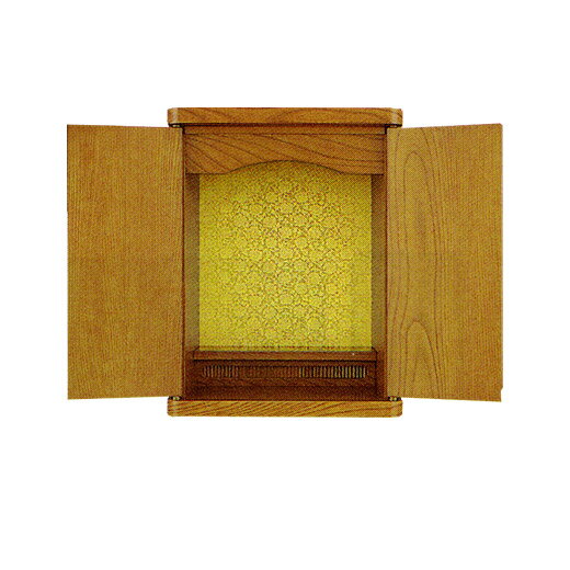 【インテリア仏壇(上置S)】てまり 13号 ケヤキ調