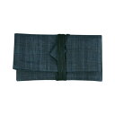 【数珠袋】念珠袋 麻 紺色 化粧箱入り 京都 日本製 【数珠入れ 念珠入れ】