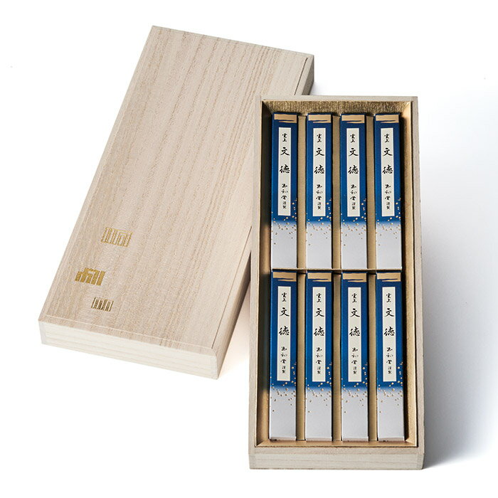 乐天商城 - 【有煙】進物 雲上文徳 短寸8箱入り 桐箱