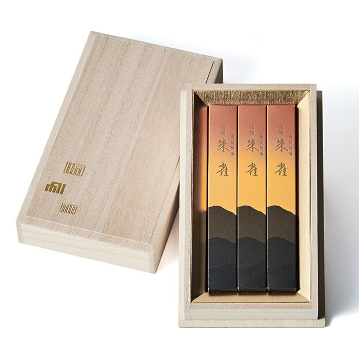 乐天商城 - 【有煙】進物 白檀朱雀 短寸3箱入り 桐箱