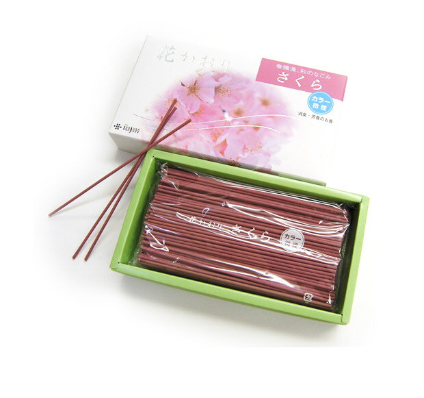 乐天商城 - 【微煙】花かおり　さくら【線香（ご自宅用）】【微煙線香】[彼岸 お悔みにお線香を送る お悔やみ 墓参用品 墓参り お線香を送る 喪中見舞い 線香 お線香 春 お彼岸 仏具 墓参 お悔み 進物用お線香 四十九日 お墓参り]【メモリアルアートの大野屋】