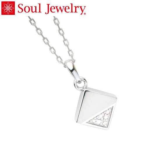 乐天商城 - 遺骨ペンダント Soul Jewelry キューブ カット シルバー925　『ダイヤモンド』