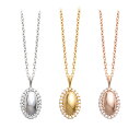 遺骨ペンダント Soul Jewelry エタニティ オーバル K10 イエローゴールド・ホワイトゴールド・ローズゴールドから選べます