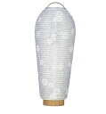 盆提灯 コードレス 小珠 白紋天 LED 電池灯(高さ25cm)(3901) [お盆用品 仏具 お盆 初盆 提灯 お盆ちょうちん 新盆 飾り ミニ 置き型 スリ...
