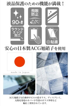 AQUOS sense3 basic アクオス センス3 ベーシック SHV48 ガラスフィルム 日本旭硝子 AGC 強化ガラス保護フィルム 硬度9H 強化ガラス 画面保護 保護フィルム 貼りやすい 指紋防止 傷防