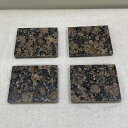天然石 バルチックブラウン 台座 四方磨き100×80×13ミリ 4枚 20220826-04 レターパック発送即納対応品 現品売り 自社工場製造石職人が1枚1...