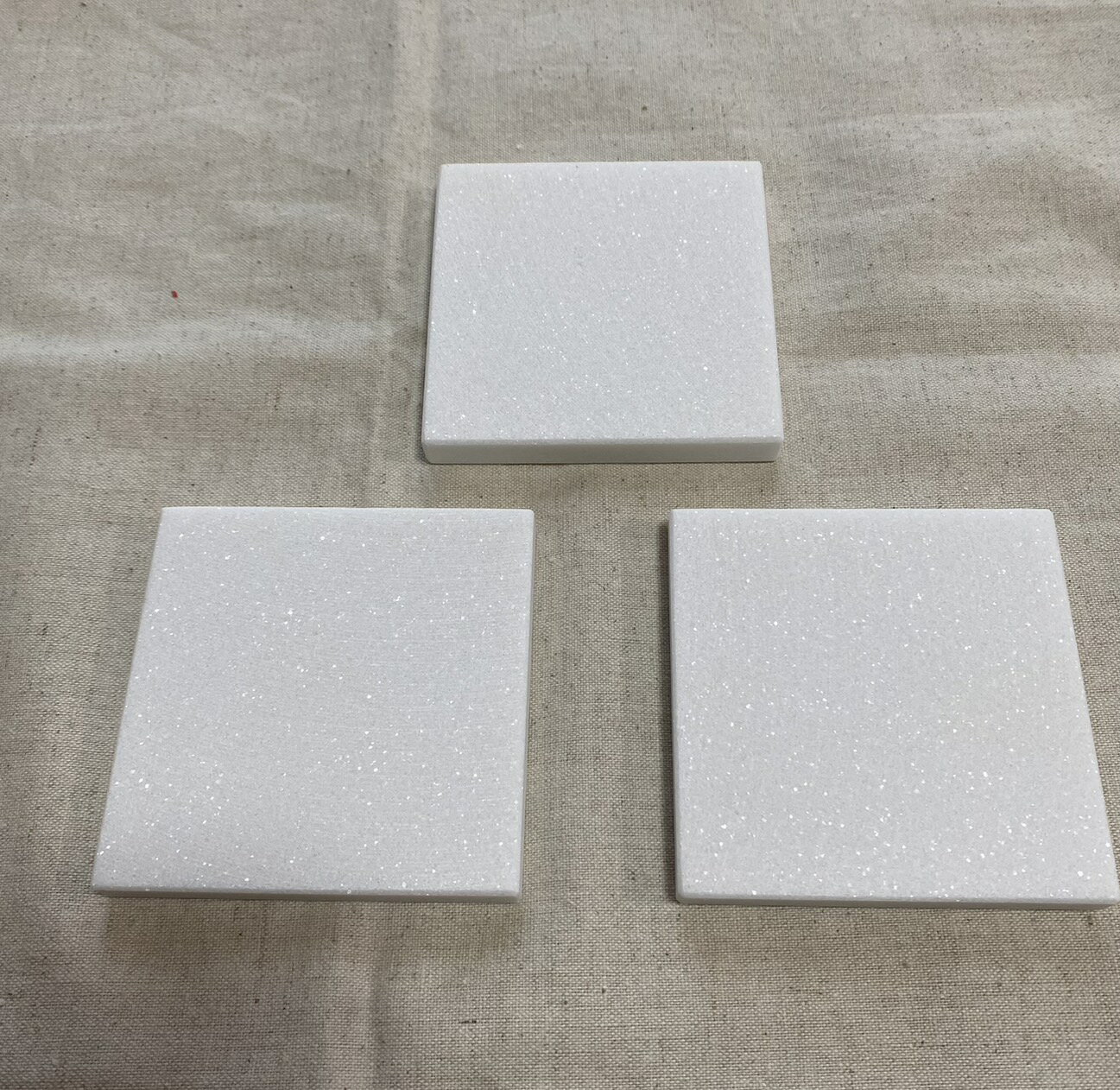 大理石　タソスホワイト　80×80×10ミリ　3枚　210901-03n即納対応品　現品売り 自社工場製造石職人が1枚1枚作ります【RCP】大理石オーダーメイド石専門店.com