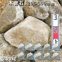 庭石 割栗石 砕石木曽石(200-300mm)2〜3個入り10袋セット/計約200kgガーデンロック ガーデニング おしゃれDIY 花壇 造園 ガビオン 砕石 ...