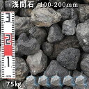 庭石 ロックガーデン浅間石(100〜200mm)5袋(約75kg)ガーデンロック ガーデニング おしゃれDIY 花壇 造園 ガビオン 砕石 土留め 池割栗石 溶...