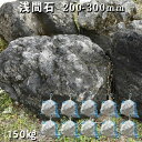庭石 ロックガーデン浅間石(200〜300mm)3〜5個入り10袋(約150kg)ガーデンロック ガーデニング おしゃれDIY 花壇 造園 ガビオン 砕石 土留...