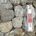 庭石 ゴロタ石 自然石 川石 玉石 ごろた揖斐ゴロタ石（100-200mm）1袋（約20kg）ガーデンロック ガーデニング おしゃれDIY 花壇 造園 ガビオン 砕石 土留め 池ロックガーデン 割栗石