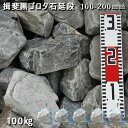 庭石 ゴロタ石 自然石 川石 玉石 ごろた揖斐黒ゴロタ石延段(150-250mm)5袋セット/計約100kgガーデンロック ガーデニング おしゃれDIY 花壇 ...