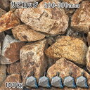 庭石 割栗石 砕石 御影石サビロック(200〜300mm)2〜3個入り5袋セット/計約100kgガーデンロック ガーデニング おしゃれDIY 花壇 造園 ガビオ...