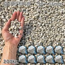 庭 砂利 石庭 庭石 化粧砂利 国産砂利白川砂利4分(10-13mm)10袋セット/計約200kg砂利 シ゛ャリ おしゃれ 和風 洋風 ガーデニング 園芸 DI...