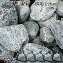 庭石 自然石 国産石 川石 大井川玉石(200〜300mm)2〜3個入り5袋セット/計約100kgガーデンロック ガーデニング おしゃれDIY 花壇 造園 ガビ...