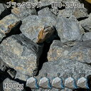 庭石 ごろた石 坪庭 アプローチ脇 ブラックロック(100-200mm)5袋セット/計約100kgガーデンロック ガーデニング おしゃれDIY 花壇 造園 ガビ...