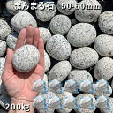 庭石 割栗石 砕石 御影石まんまる石（50～60mm）10袋セット/計約200kgストーンペイント ストーンアート おえかきガーデンロック ガーデニング おしゃれDIY 花壇 造園 ガビオン 砕石 土留め 池ロックガーデン