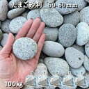 庭 砂利 石庭 庭石 玉砂利 化粧砂利 天然砂利たまご砂利(50-60mm)5袋セット/計約100kg砂利 おしゃれ 和風 洋風 ガーデニング砕石 大量 ジャリ...