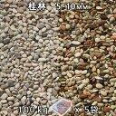 砂利 石庭 庭石 化粧砂利桂林 3分(5-10mm)5袋セット/計約100kg法人宛 又は 個人様支店止め代引・時間指定不可敷き砂利 花壇 アクアリウム テラリ...