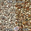 砂利 石庭 庭石 化粧砂利桂林 4分(9-13mm)10袋セット/計約200kg法人宛 又は 個人様支店止め代引・時間指定不可敷き砂利 花壇 アクアリウム テラ...