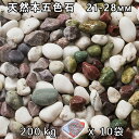 砂利 石庭 庭石 化粧砂利天然本五色石 小（21-28mm）10袋セット/計約200kg法人宛 又は 個人様支店止め代引・時間指定不可敷き砂利 花壇 アクアリウム テラリウム ビオトープ 池