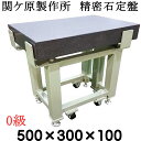 関ケ原製作所 精密石定盤【0級】 500×300×100mm 最終調整後出荷 専用架台別 石定盤