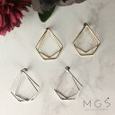 【メール便送料無料】全2色 五角形スウィングピアス ゴールド シルバー ピアス アクセ アクセサリー シンプル レディース 大人 両耳 二連 フレーム 五角形 メタル トレンド 定番 人気 韓国 普段使い デート おしゃれ 春 夏 秋 冬 かっこいい プレゼント 雑貨 金 銀【即納】