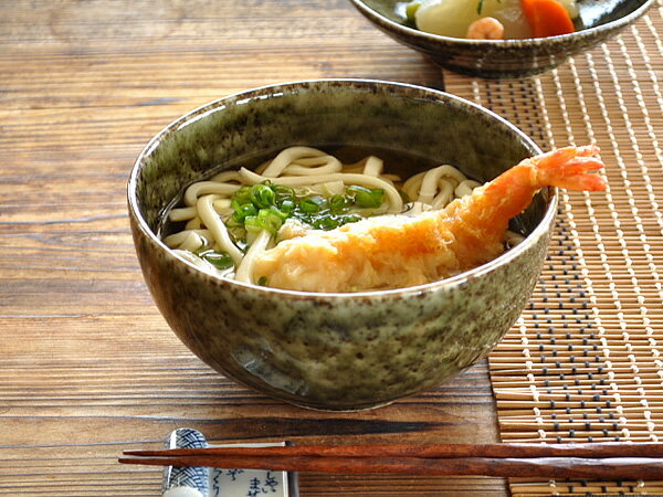 （ 半額 ）食器 どんぶり おしゃれ 和食器 モダン 丼ぶり 美濃焼 うどん鉢 そば アウトレット カフェ風 深緑窯変お好み丼（大）（お一人様2個まで）