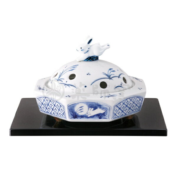 【4434】●薬師窯　なつかし屋●香炉風うさぎ蚊遣器【20%OFF/置物/通販/蚊取り線香8月/夏の風物詩/陶磁器】のサムネイル