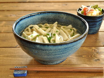 食器 どんぶり おしゃれ 和食器 モダン 丼ぶり 美濃焼 うどん鉢 アウトレット カフェ風 窯変ネイビー讃岐丼